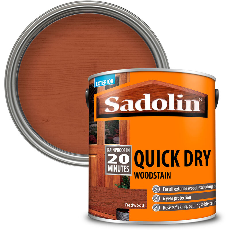 Sadolin Quick Dry Woodstain - Redwood - 2.5L