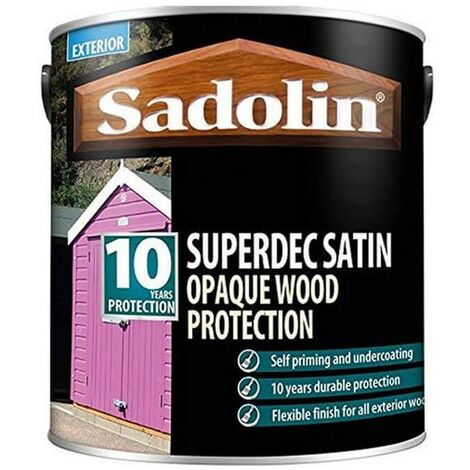 Sadolin Superdec Satin Opaque Wood Pro - Super White - 1L