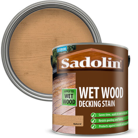 Sadolin Wet Wood Decking Stain - Natural - 2.5L