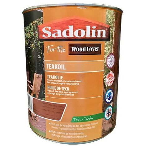 SADOLIN (Wood Lover) Huile de Teck Teinte Incolore - 0,75 L