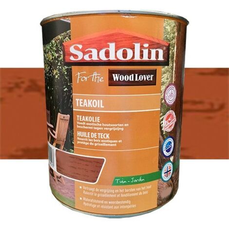 SADOLIN (Wood Lover) Huile de Teck Teinte Teck - 0,75 L