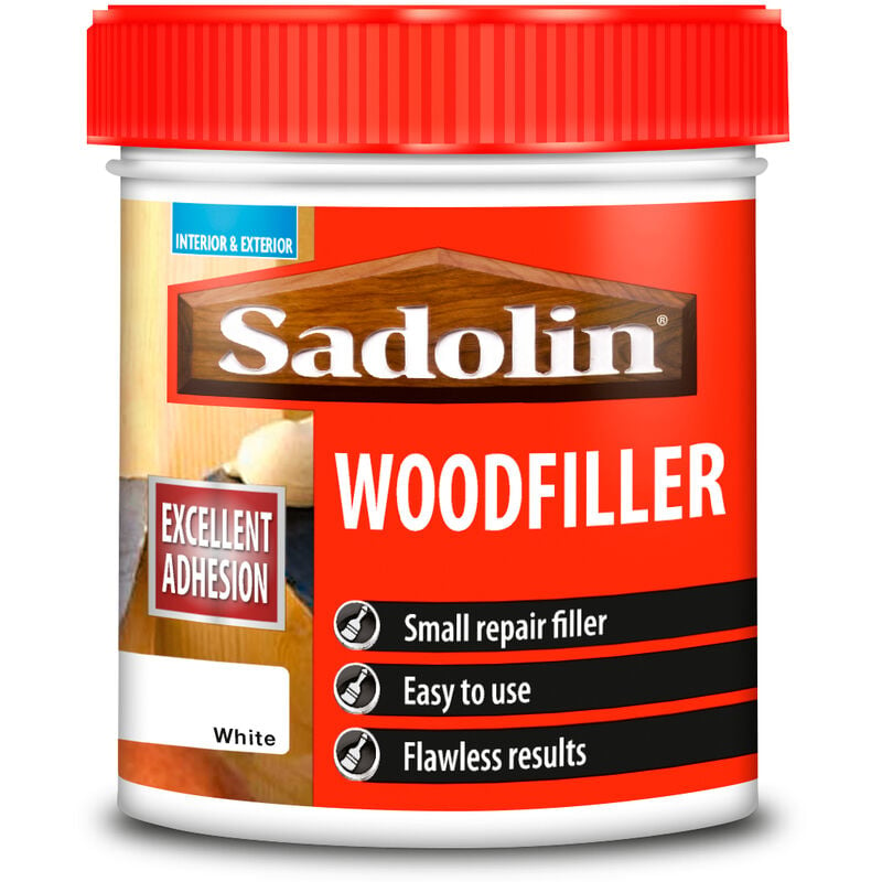 Sadolin - Woodfiller - White - 250ml - White