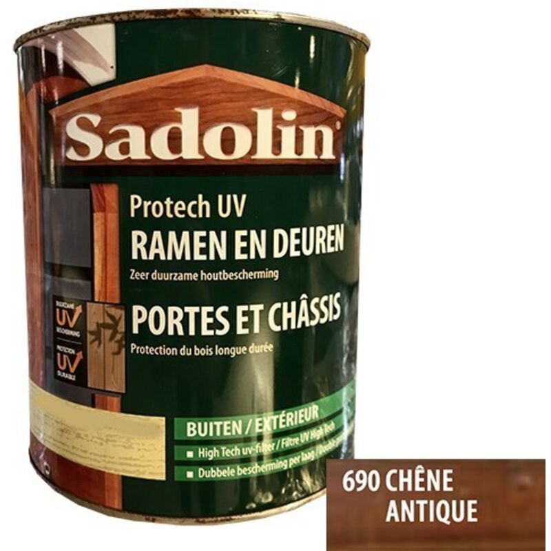 Sadolin - woodlover Lasure Portes et chassis Protech uv Chêne antique (690) 0,75 l