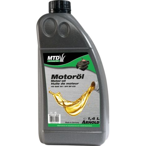 SAE 30 HD Einbereichs-Motorenöl für 4-Takt-Motoren kleiner Maschinen - 1,4 l Arnold