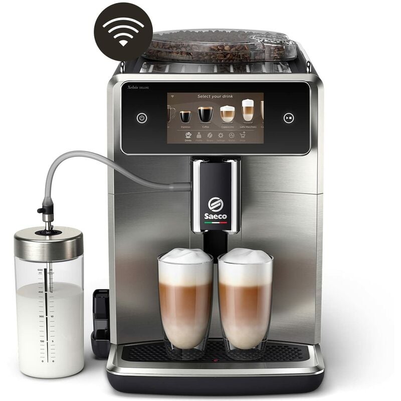 Image of Phillips Saeco Xelsis Deluxe Macchina da Caffè Automatica - Wi-Fi Integrato, 22 Bevande, Display Touch Intuitivo 5, 8 Profili Utente, Macinacaffè in