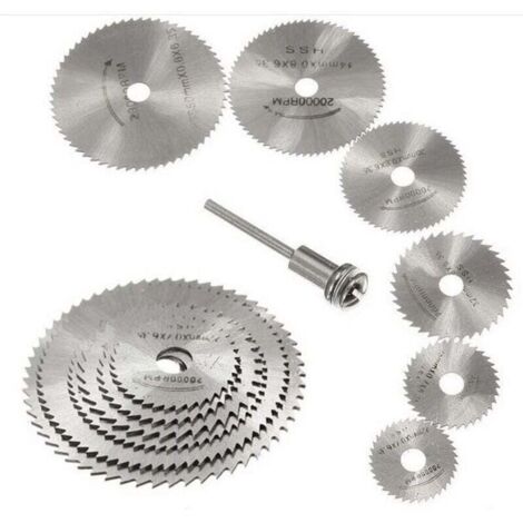 Sägeblatt-Set, 7er-Pack HSS für Holzbearbeitung, Dremel-Kompatibel, mit 3,175 mm Antriebswelle