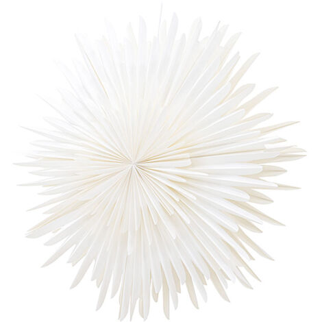 Sälen Weihnachtsstern mit Licht Papier Ø100 cm Pendelleuchte weiß.