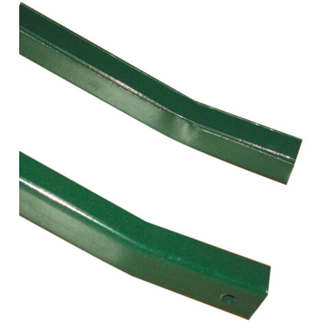 FERROBULLONI Saetta trasversale 25x3mm per paletto di recinzione verde, scegli se h 120cm