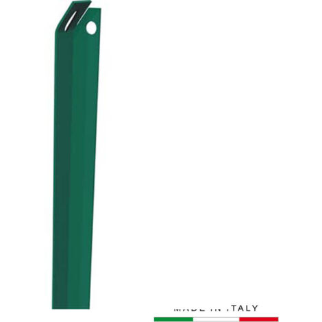 SAETTA RECINZIONE PLASTICATA SEZIONE MM 25X25X3,2 H.CM 200 8006637042057 SIDERURGIA E COPERTURE FERROBULLONI