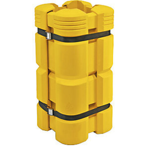 Säulenanfahrschutz, Polyethylen, Höhe 1100 mm, für eckige Säulen, Säulenmaße BxT max. 300x300 mm