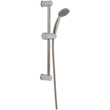 Säulenset 52cm handbrause 1 funktion und antikalk edelstahlschlauch 150 cm - chrom - Tendance