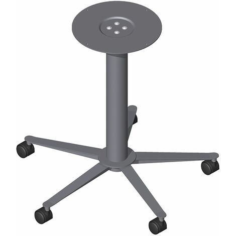 Säulentischgestell 5-Stern 690 - 1130 mm schwarz