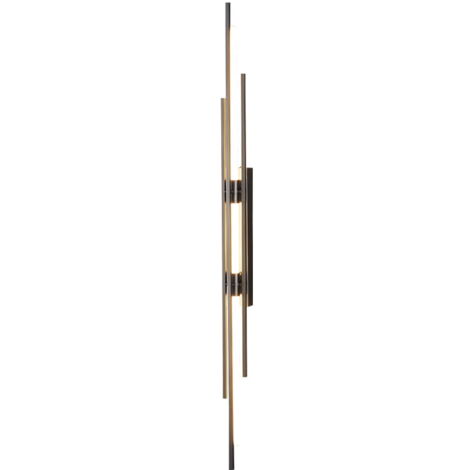 Safara - lámpara de pared LED elegante y moderna Negro 100 cm
