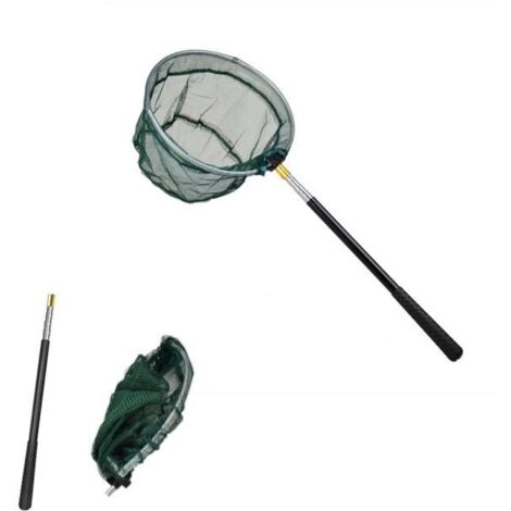 Safe Catch and Release poisson épuisette télescopique Poignée pliable Hoop