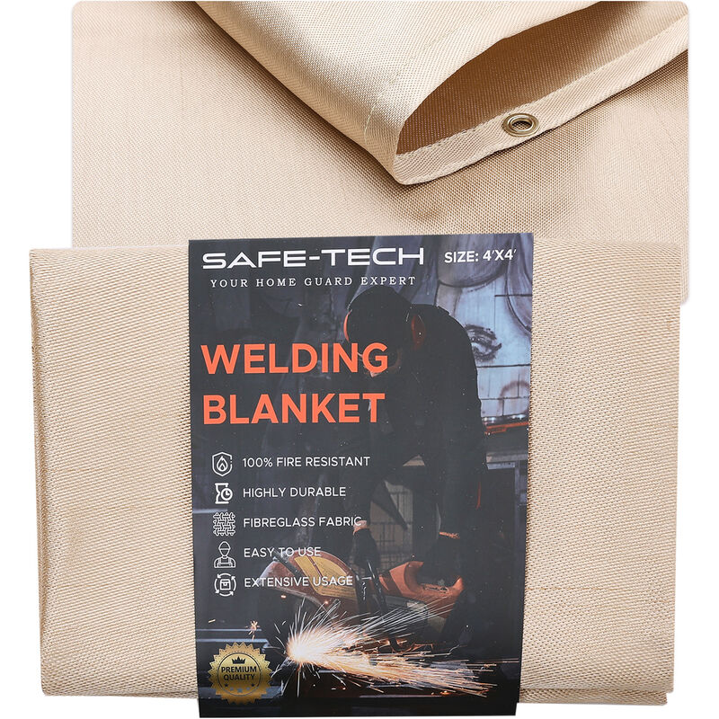 Livingandhome - safe-tech 121x121cm Welding Blanket