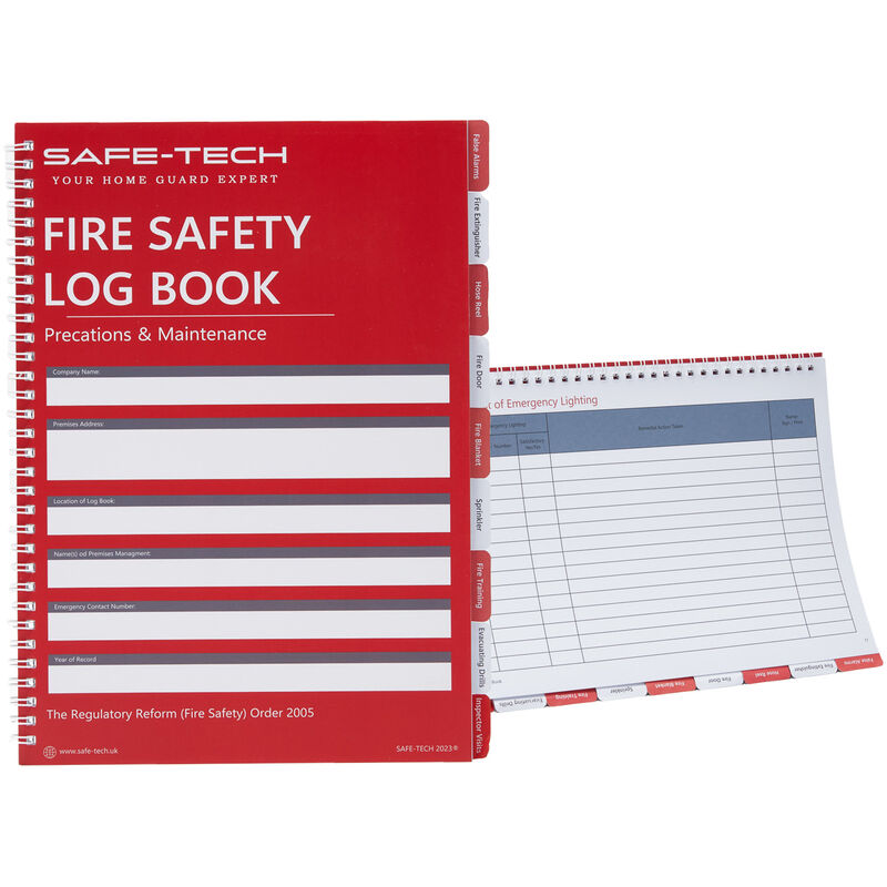 Safe-tech Fire Safety Logbook