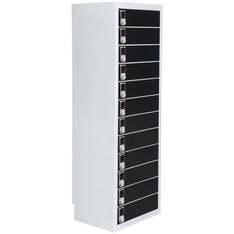 Safelock 12 Keypad - Profi-Schließfach-Ladeschrank mit digitalen Ziffernschlössern