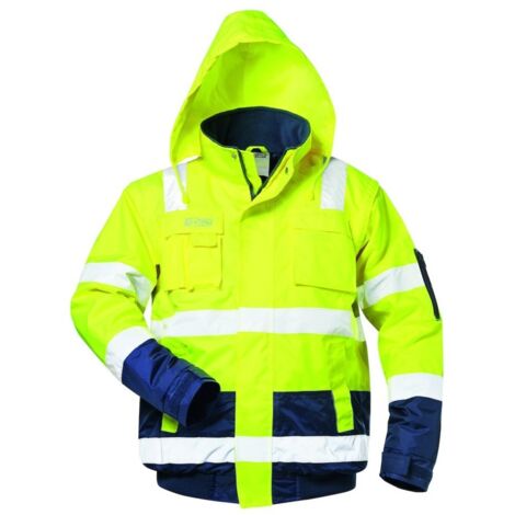 SAFESTYLE Warnpilotenjacke Axel,Gr.L,gelb/blau