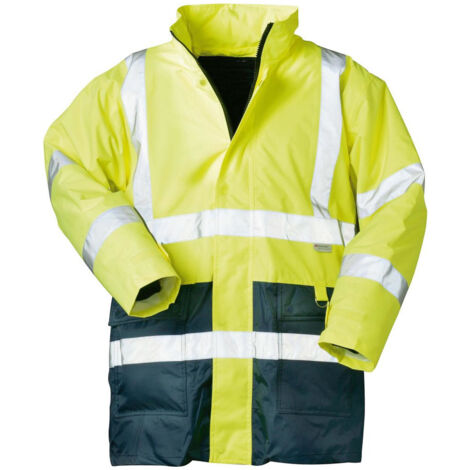 Safestyle Warnschutzparka 2XL gelb/blau