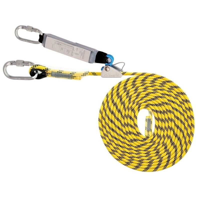 

Cuerda+Altochut 81232/12MM-20MT Absorvedor+Mosquetones - Safetop