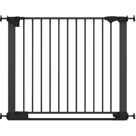 Safetots Barrière De Sécurité Avec Barre De Seuil Extra Basse, Ouverture Extra Large De 74cm, 89cm - 96cm, Noir
