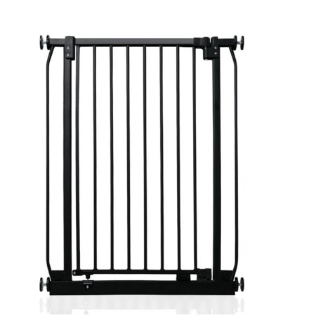 Safetots Barrière De Sécurité Extra Haute Elite, 71cm - 80cm, Hauteur Extra Haute De 96.8cm, Couleur Noir Mat