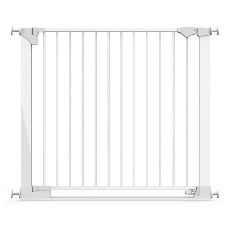 Safetots Safestep Gate, White, 96Cm - 103Cm, Extra Low Walkthough, 81Cm Extra Wide Doorway, One Piece Extra Wide Baby Gate, White