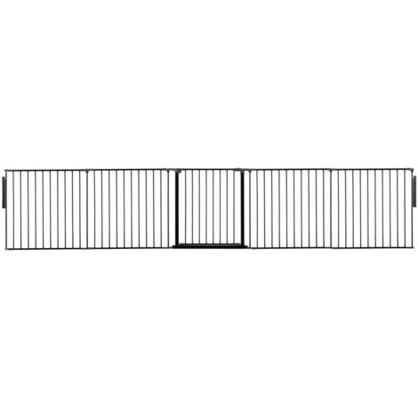 Safetots Séparateur De Pièce Multi-panneau Premium, Jusqu'à 370cm De Largeur, 70cm De Haut, Couleur Noir