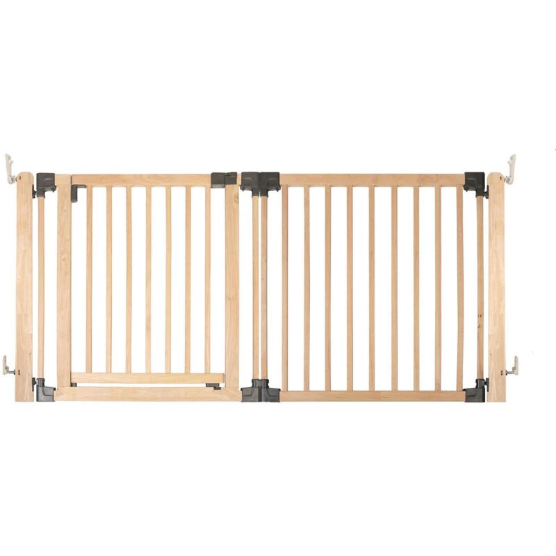 Safetots - Wooden Multi Panel Room Divider, Up To 176cm, Natural Wood, 76cm Tall, Flexible Room Divider For Baby And Toddler