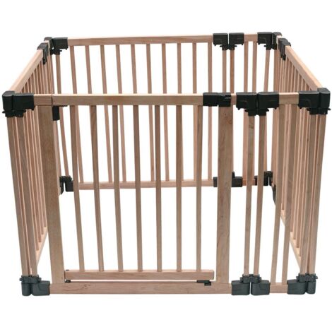 Safetots Wooden Play Den, 100cm x 100cm, Baby Playpen, Play Den for Toddlers, Square Play Pen, Easy Installation