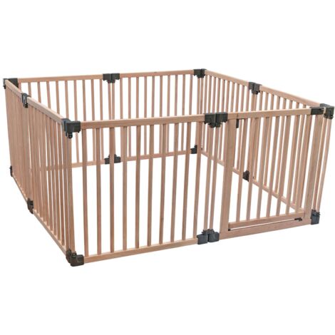 Safetots Wooden Play Den, 160cm x 160cm, Baby Playpen, Play Den for Toddlers, Square Play Pen, Easy Installation