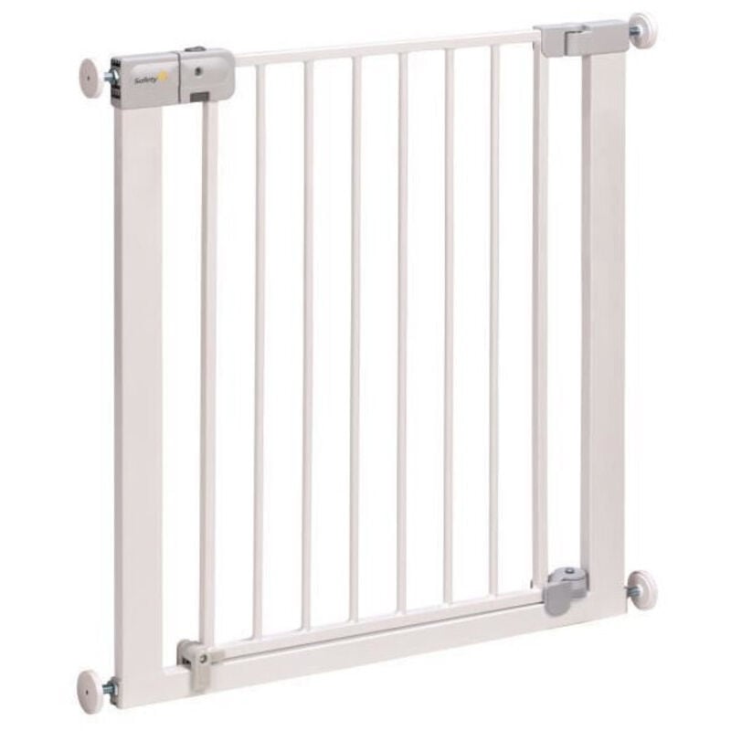 Safety 1st - Barriere de sécurité enfant 73-80cm, Blanc, métal, Auto Close, 4 points de pression