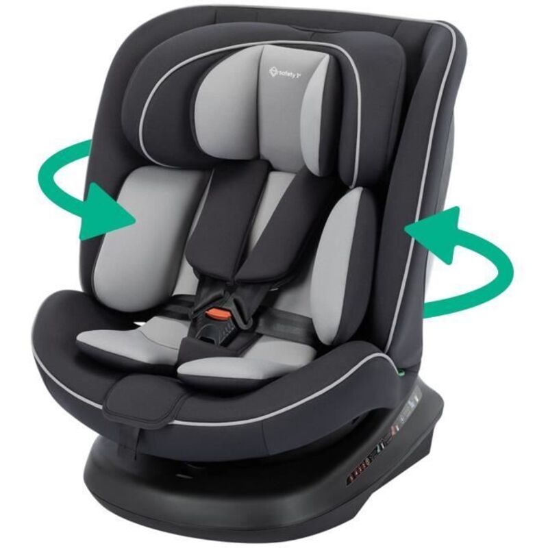 SAFETY 1ST Siege auto Cosmo I-Safe I-Size, De 0 a 12 ans, 40 - 150 cm, ceinturé, Installation facile, Rotation a 360°, Black