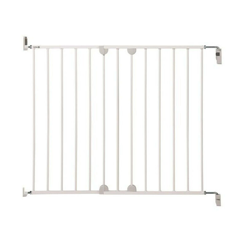 SAFETY 1ST Wall-fix extending metal, Barriere de securite, largeur de 62 a 102 cm, De 6 a 24 mois, blanc