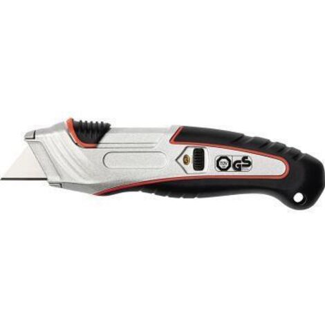 SAFETY 78845 WEDO CUTTER PROFESSIONNEL AVEC 3 NIVEAUX ET ARRÊT AUTOMATIQUE, POUSSÉE KLINGENRÜCKZUG NOIR