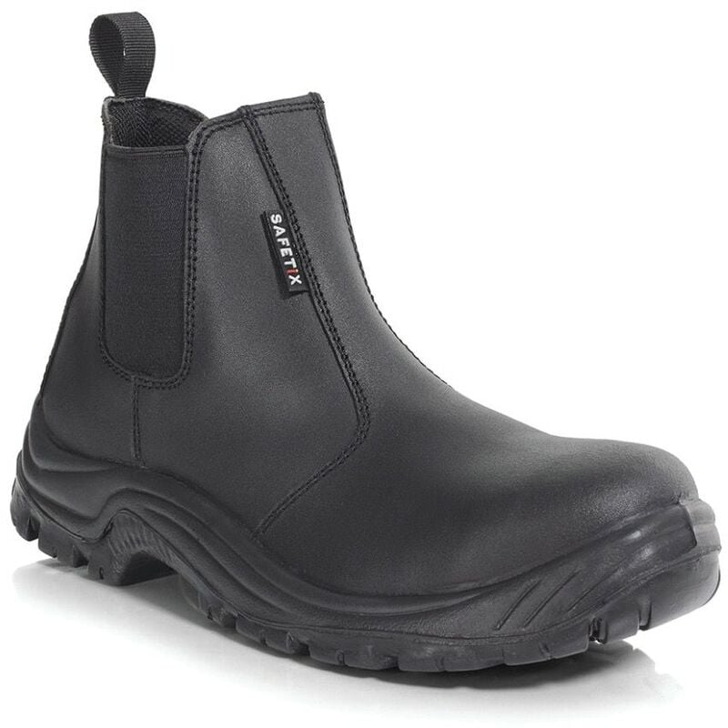Safetix Safety Boots, Black Deale, Size 12 (47) - Black