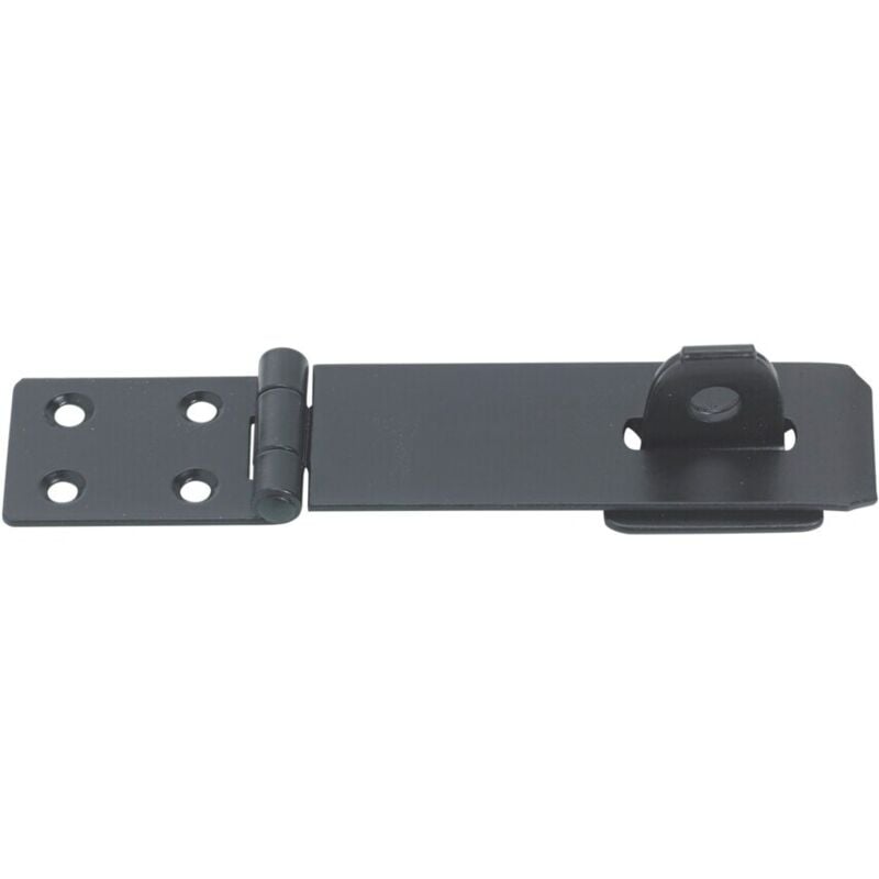 150mm Safety Hasp & Staple Black - Perry