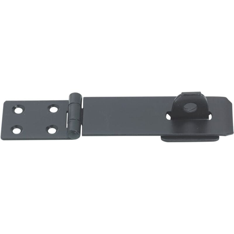 115mm Safety Hasp & Staple Black - Perry
