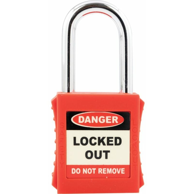 Safety Lockout Red Key Padlock - 20MM - Matlock