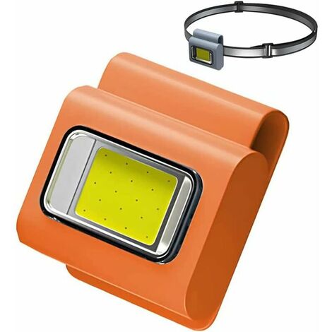 Safety Running Lights, Rechargeable LED Lights, Running Gear for Camping, Hiking, Running, Outdoor Adventures,Orange