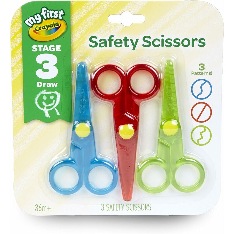 Safety scissors, toddler art supplies, 3 ct - Gdrhvfd