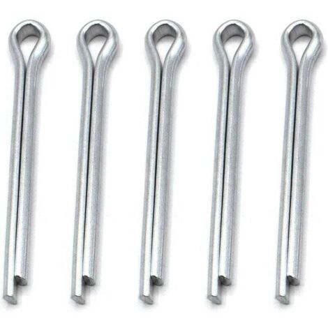 Safety split pins, galvanized split pins 4mm x 36mm [10 pcs]