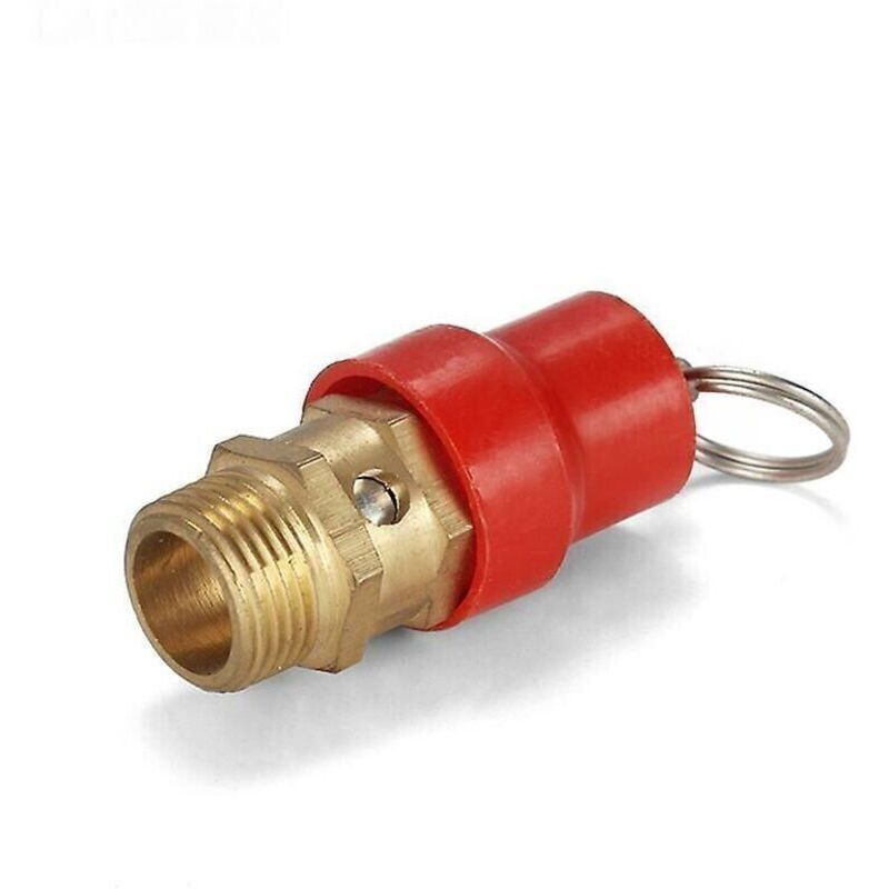 Safety valve for G1/4 male 8 kg air compressor – Corrosion-resistant brass construction – Back pressure protection