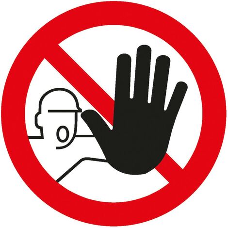 SafetyMarking Verbotsschild Folie D100 mm Zutritt für Unbefugte verboten