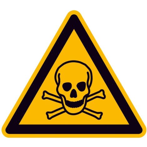 SafetyMarking Warnschild Aluminium SL 200 mm Warnung vor giftigen Stoffen