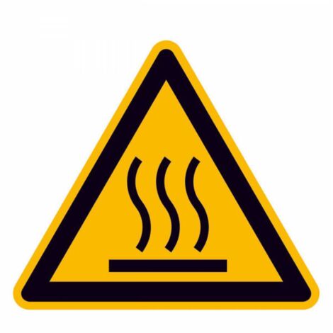 SafetyMarking Warnschild Folie SL 100 mm Warnung vor heißer Oberfläche