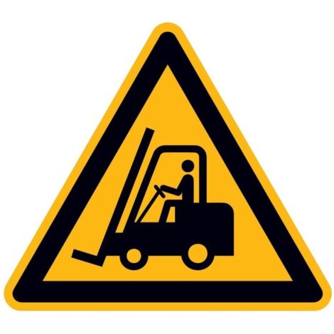 SafetyMarking Warnschild Folie SL 200 mm Warnung vor Flurförderzeugen