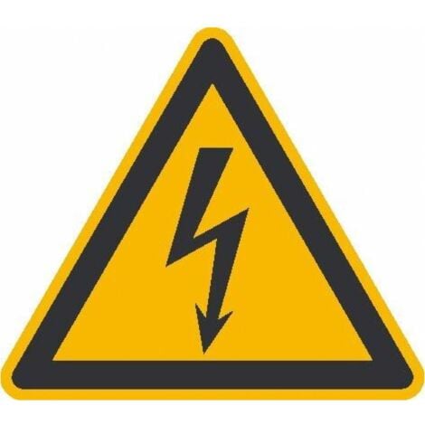 SafetyMarking Warnschild Folie SL 25 mm Warnung vor gefährlicher elektrischerSpannung 44 Stk.pro Bogen