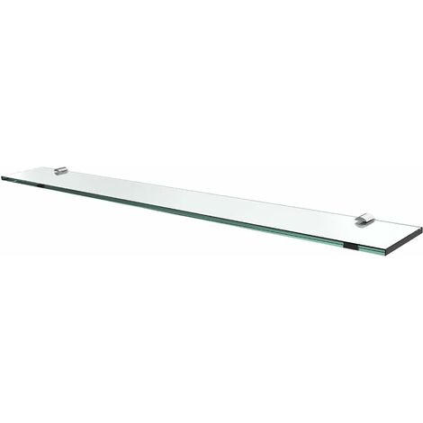 S'AFIELINA Glass Bathroom Shelves, Wall Mounted Bathroom Shelf 8MM Thick Tempered Glass Shelf for Kitchen Living Room and Toilet, 78CM 1 Pack