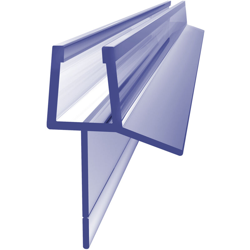 Joint à lèvre longue, translucide, avec bord déchirable, pour verre de 4 à 6 mm d'épaisseur, longueur 600 mm 2 pièces - S'afielina